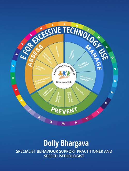 Front cover image for the book: E for Excessive Technology Use: Positive Behaviour Support